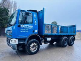 DAF 75 6X2 FLAT BED LORRY C/W 24 VALVE DAF ENGINE *VIDEO*