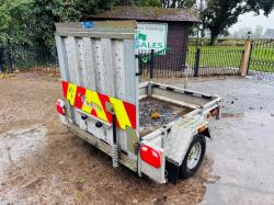 SINGLE AXLE PLANT TRAILER C/W REAR LOADING RAMP *VIDEO*