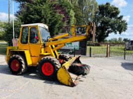 KRAMER 312 LOADING SHOVEL C/W BUCKET, PALLET TINES & SPARE WHEEL *VIDEO*