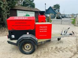 THERMAC PORTABLE SAND BLASTER C/W INGERSOL RAND COMPRESSOR