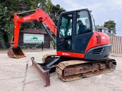 KUBOTA KX183-3 TRACKED EXCAVATOR *ZERO SWING, YEAR 2014* C/W BUCKET *VIDEO*