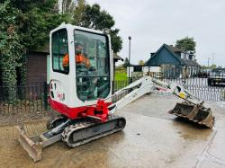 TAKEUCHI TB216 TRACKED EXCAVATOR *YEAR 2019, ONLY 1881HOURS* C/W 3 X BUCKETS 