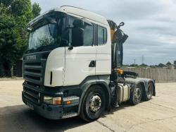 SCANIA R480 6X2 TRACTOR UNIT *MOT'D TILL FEB 2025* C/W EFFER 220/32 CRANE *VIDEO*