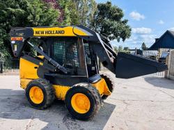 NEW HOLLAND LS180B HIGH LIFT SKIDSTEER C/W BUCKET *VIDEO*