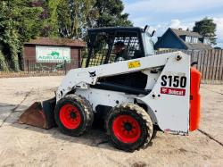 BOBCAT S150 SKIDSTEER *YEAR 2008* C/W BUCKET *VIDEO*