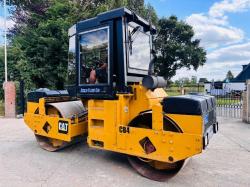 CATERPILLAR CB434 DOUBLE DRUM ROLLER C/W FULLY GLAZED CABIN *VIDEO*