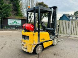  YALE GLP20 FORKLIFT *CONTAINER SPEC* C/W PALLET TINES & SIDE SHIFT *VIDEO*