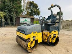 BOMAG BW120 AD-3 DOUBLE DRUM ROLLER *1484 HOURS* C/W ROLE BAR *VIDEO*