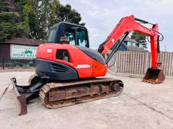 KUBOTA KX183-3 TRACKED EXCAVATOR *ZERO SWING, YEAR 2014* C/W BUCKET *VIDEO*