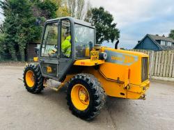 JCB 520 4WD TELEHANDLER C/W 4 WHEEL STEER & PALLET TINES 