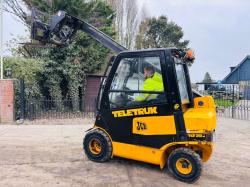 JCB TLT25D TELETRUCK C/W PALLET TINES & FULLY GLAZED CABIN