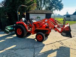 KUBOTA STV40 COMPACT TRACTOR *YEAR 2008* C/W ROTAVATOR, LOADER & BUCKET 