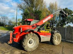 MANITOU MLT629 4WD TELEHANDLER *AG-SPEC, YEAR 2013* C/W PICK UP HITCH *VIDEO*