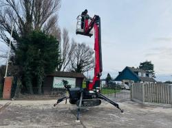 PLATFORM SPIDER 1380 TRACKED MAN LIFT *YEAR 2016* C/W TWIN AXLE PLANT TRAILER 