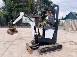 BOBCAT E10 TRACKED EXCAVATOR *YEAR 2018, 1152 HOURS* C/W EXPANDING TRACKS *VIDEO*