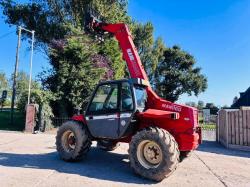 MANITOU MLT628 TURBO 4WD TELEHANDLER C/W PALLET TINES *VIDEO*