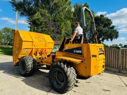 THWAITES 9 TONNE 4WD STRAIGHT TIP DUMPER C/W ROLE BAR *VIDEO*