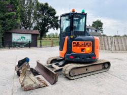 HITACHI ZX48U-5A EXCAVATOR *ZERO SWING, YEAR 2018* C/W 3 X BUCKET'S *VIDEO*