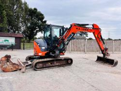 HITACHI ZX48U-5A EXCAVATOR *ZERO SWING, YEAR 2018* C/W 3 X BUCKET'S *VIDEO*