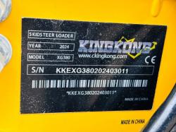 NEW UNUSED KINGKONG XG380 TRACKED SKIDSTEER LOADER *YEAR 2024, CHOICE OF TWO* VIDEO*