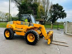 JCB 520 4WD TELEHANDLER C/W 4 WHEEL STEER & PALLET TINES *VIDEO*