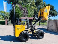 MECALAC TA1 1 TON HIGH TIP DUMPER YEAR 2018 C/W ROLE BAR *VIDEO*