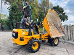 JCB 3STH-2S5 4WD SWIVEL TIP DUMPER *YEAR 2021, ONLY 655 HOURS* VIDEO*