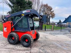 THOMAS 205 TURBO VERTICLE LIFT SKIDSTEER *HIGH FLOW* C/W PALLET TINES *VIDEO*