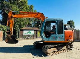 HITACHI EX60 TRACKED EXCAVATOR C/W BUCKET *VIDEO*