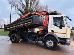 DAF LF55.220 4X2 TIPPER LORRY C/W ATLAS 92.2 CRANE *VIDEO*