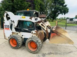 BOBCAT S175 HIGH LIFT SKIDSTEER *HIGH FLOW* C/W BUCKET *VIDEO*