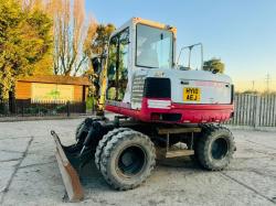 TAKEUCHI TB175W 4WD WHEELED EXCAVATOR *YEAR 2010* C/W BUCKET *VIDEO*