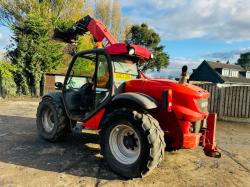 MANITOU MLT629 4WD TELEHANDLER *AG-SPEC, YEAR 2013* C/W PICK UP HITCH *VIDEO*