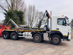 VOLVO FM DOUBLE DRIVE HOOK LOADER LORRY *YEAR 2013, MOT'D MARCH 2025* C/W SKIP 