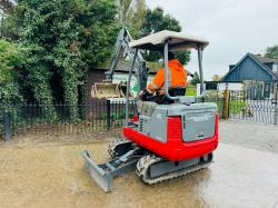 TAKEUCHI TB016 TRACKED EXCAVATOR C/W QUICK HITCH & 3 X BUCKETS *VIDEO*