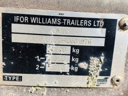 IFOR WILLIAMS E11 TWIN AXLE TIPPING TRAILER C/W DROP SIDES & LOADING RAMPS *VIDEO*