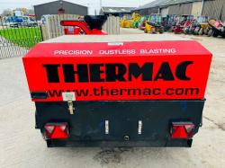 THERMAC PORTABLE SAND BLASTER C/W INGERSOL RAND COMPRESSOR & YANMAR ENGINE 