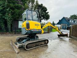 WACKER NEUSON 28Z3 EXCAVATOR *YEAR 2013, 3140 HOURS* C/W VERTICLE DIG SYSTEM *VIDEO*