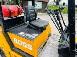 BOSS GAS FORKLIFT *SIDESHIFT*C/W PALLET TINES*VIDEO*