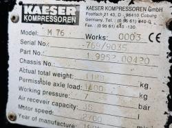 KAESER COMPRESSOR M67 *DEUTZ ENGINE*