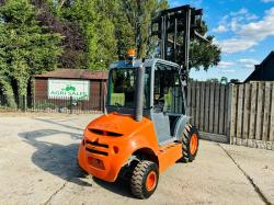 AUSA C150H ROUGH TERRIAN CONTAINER SPEC FORKLIFT C/W PALLET TINES *VIDEO*