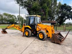 JCB 2CX 4WD BACKHOE DIGGER C/W 4 WHEEL STEER & EXTENDING DIG *VIDEO*