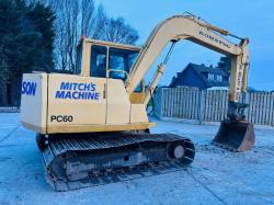 KOMATSU PC60 TRACKED EXCAVATOR *C/W BUCKET*VIDEO*