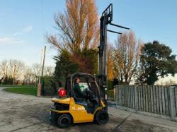 CATERPILLAR GP25N FORKLIFT *CONTAINER SPEC* C/W PALLET TINES *VIDEO*