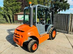 AUSA C150H ROUGH TERRIAN CONTAINER SPEC FORKLIFT C/W PALLET TINES 