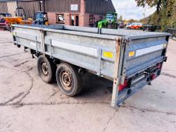 INDESPENSION CHALLENGER TWIN AXLE DROP SIDE TRAILER *VIDEO*