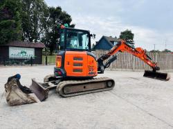 HITACHI ZX48U-5A EXCAVATOR *ZERO SWING, YEAR 2018* C/W 3 X BUCKET'S *VIDEO*