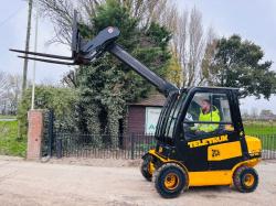 JCB TLT25D TELETRUCK C/W PALLET TINES & FULLY GLAZED CABIN