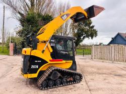 CATERPILLAR 257B TRACKED SKIDSTEER C/W FULLY GLAZED CABIN *VIDEO*