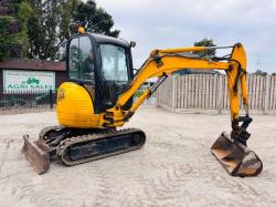 JCB 8025 TRACKED EXCAVATOR *ZERO SWING* C/W QUICK HITCH *VIDEO*